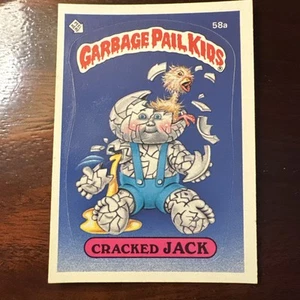 Spazzatura secchio bambini 1985 cracked jack 58a originale serie 2 vintage Topps - Foto 1 di 2