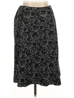 Falda informal negra para mujer Cj Banks 0X Plus Foto 1 de 2