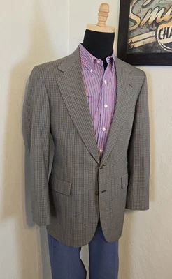 Blazer Broadmoor & Pike para Nordstrom Hombres 40L Pata de Gallo Chaqueta Deportiva Bonita Foto 1 de 4