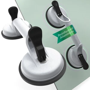 2 Pack Glass Suction Cups Heavy Duty Aluminum Vacuum Lifter | Strong Suction ... - Picture 1 of 7