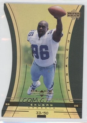 1999 Upper Deck Black Diamond Final Cut /50 Ebenezer Ekuban #143 Rookie RC - Image 1 of 2