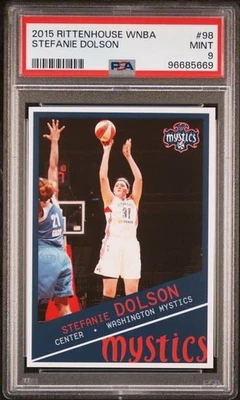 2015 Rittenhouse WNBA #98 Stefanie Dolson PSA 9 Washington Mystics - Image 1 of 2