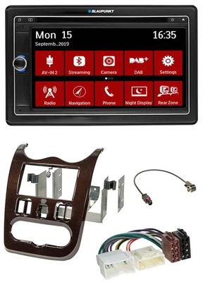 Blaupunkt Bluetooth DAB 2DIN USB DVD MP3 Autoradio für Dacia Logan Duster Sander - Bild 1 von 4
