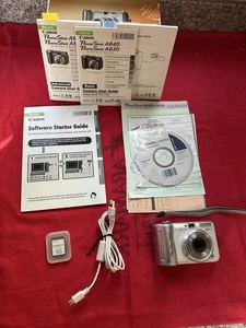CANON POWERSHOT A630 8MP 4X ZOOM W ORIGINAL BOX, PAPERWORK, 16G CARD ESTATE FIND - Picture 1 of 22