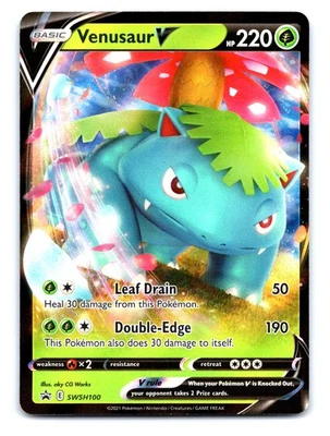 Venusaur V - SWSH100 Near Mint SWSH: Sword & Shield Promo Cards Pokemon Shipnow - Image 1 of 2