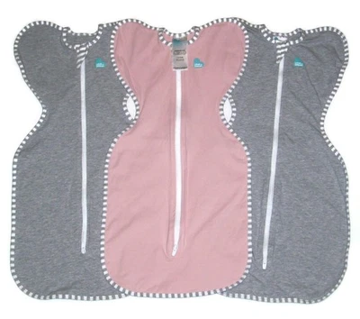 ЛОТ ИЗ 3 Love to Dream пеленать вверх оригинальный серый розовый размер новорожденного 5-8,5 фунтов - Изображение 1 из 2