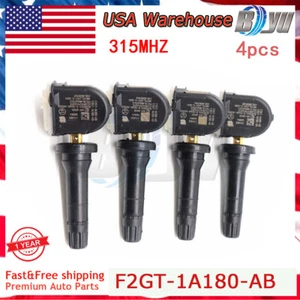 TIRE PRESSURE SENSORS for Ford F-150 Edge 2015-2019 Lincoln 4PCS F2GT-1A180-AB - Picture 1 of 9