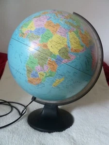 Leuchtglobus Globemaster Globus 1998 Müller&Partner Maßstab 1:42 Mio Ø 30cm - Bild 1 von 5