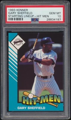 1992 Kenner Starting Lineup Gary Sheffield Hit Men PSA 10 GEM MINT ~ Pop 1 - Image 1 of 2