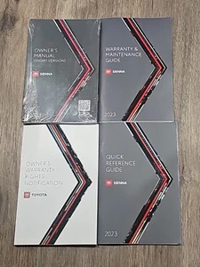 2023 TOYOTA SIENNA OWNERS MANUAL SET 20 LE XLE XSE LIMITED NAVIGATION GUIDE OEM - Picture 1 of 7