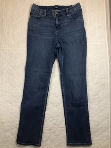 Lee Jeans Women’s Size 6 Denim Medium Wash Straight Leg High Rise Stretch - Picture 1 of 15