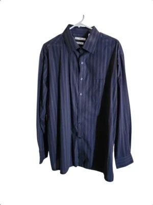 Moda Campia Moda Mens Shirt Slim Fit XL Striped Long Sleeve Button Up - Image 1 of 3