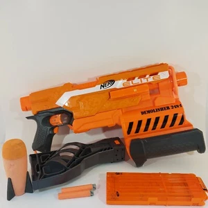 Nerf N-Strike Elite Demolisher 2 N 1 Blaster Dart Shooter W Magazine 2-Darts  - Picture 1 of 7