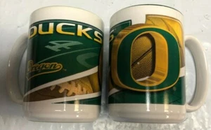 Oregon Ducks 15 on2 Tone Sublimated Coffee Mug SET OF 2 - Picture 1 of 2