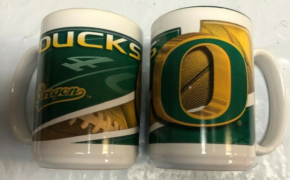 Oregon Ducks 15 on2 Tone Sublimated Coffee Mug SET OF 2 - Image 1 of 2