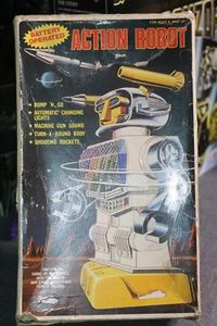 Action Robot Battery Operated original Vintage Box only Soma Hong Kong No.803 - Picture 1 of 8