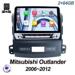 10.1" Carplay Android 13 Car Stereo Radio GPS For Mitsubishi Outlander 2006-2012 - Picture 1 of 24