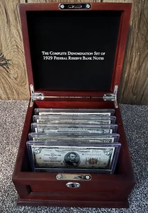 Complete denomination Set of 1929 Federal Reserve Bank Notes - Picture 1 of 7