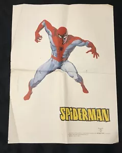 Vintage Marvel SPIDER MAN Poster Made By Lopez Espi - Made In Spain 1974 *RARE* - Picture 1 of 7