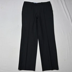 Jack Victor Riviera 36x32 Black Traveller Wool Stretch Mens Dress Pants - Picture 1 of 9