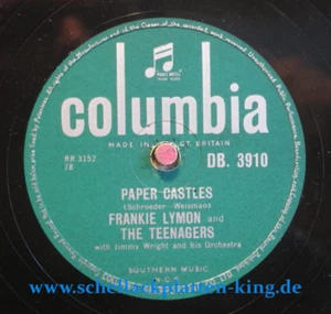 Frankie Lymon 78 RPM / Teenage Love & Paper Castle (22-0415) - Imagen 1 de 3