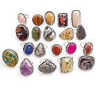Lot de bagues bijoux Unakite & mélange de pierres précieuses lot de bagues pierres précieuses