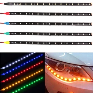 30CM-120CM Car LED Strip Light 12V Styling Interior decorative Atmosphere Lamps - Picture 1 of 19