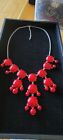 Vintage Red Lucite Necklace From Mom's Jewelry Collection 