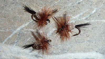 MAGIC-FLIES 4 pz. ADAMS IRRESISTIBILE mosca secca trota arcobaleno temoli top