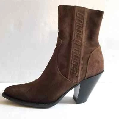 Botas de Vaquero Golden Goose Serie Limitada Gamuza Cuero Punta Marrón Talla 41 Foto 1 de 4