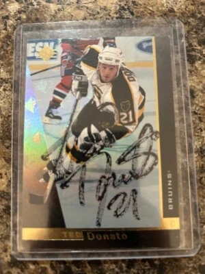 Ted Donato Autographed 1995 Upper Deck Card Boston Bruins - Harvard HC Auto Card - Image 1 of 2
