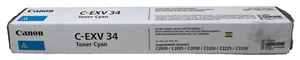 CANON 3783B002 C-EXV34C TONER ORIGINALE CIANO iR C2020/iR C2025/C2030 [OPEN BOX] - Foto 1 di 1