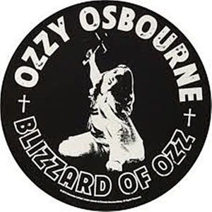Ozzy Osbourne Blizzard of Ozz  round backpatch sew-on cloth patch - Picture 1 of 1