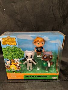 Jakks Animal Crossing Posable Figures (Tom Nook, K.K. Slider, and Villager)