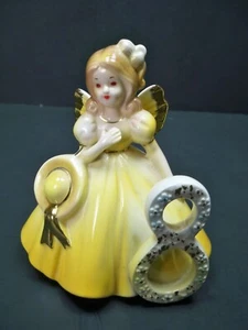 Josef Originals Through The Years Birthday Girls 8 Angel Porcelain Figurine - Picture 1 of 8