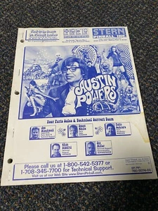 2001 STERN FACTORY ORIGINAL AUSTIN POWERS OPERATOR MANUAL WITH SCHEMATICS/BONUS - Picture 1 of 4