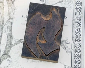 letter: y blackletter wood type 3.54" woodtype fount letterpress printing block - Picture 1 of 1