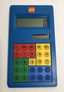 Vintage Legos Calculator Rare Collectible Brick Colors, Blue, Red Works - Picture 1 of 8