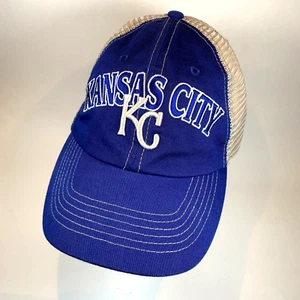 NEW! Kansas City Royals MLB Trucker Cap Hat Adjustable Snap Back OSFA Blue Gray - Picture 1 of 10