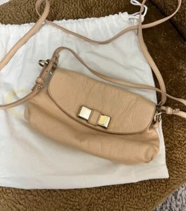 Chloé Leather Shoulder Bag Auth Beige Medium Women From Japan - Picture 1 of 7