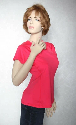 Camiseta top deportiva/informal Moving Comfort color rosa rojo para mujer Foto 1 de 4