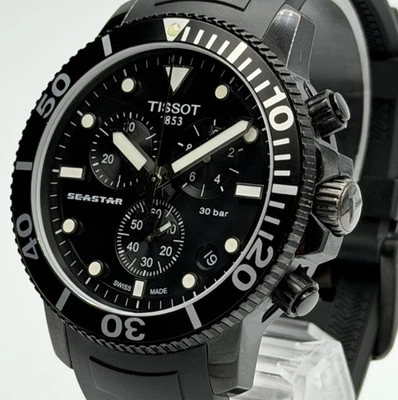 Reloj para hombre TISSOT Seastar 1000 cronógrafo esfera negra T120.417.37.051.02 Foto 1 de 4