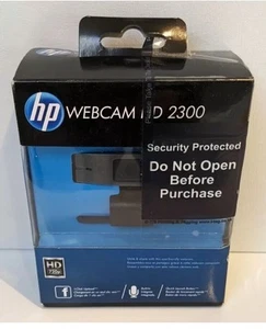Webcam HP 2300 (A5F64AA) HD vidéo 720p micro intégré pas cher neuve support réglable - Photo 1/5