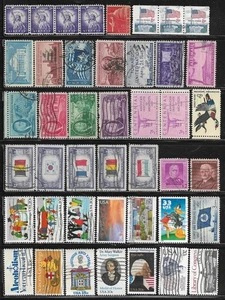Lote de 43 estampillas de papel de Estados Unidos colección de Estados Unidos usadas - Imagen 1 de 1
