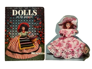 1952 Dolls of the Americas CLOTHES PATTERN BOOK Coats & Clark #284 fashions toy - Picture 1 of 7