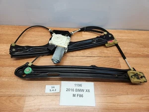 ✅ 14-18 OEM BMW F16 F86 X6 M Front Left Driver Door Window Regulator w/ Motor - Picture 1 of 16