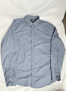 Hollister Men’s Epic Flex slim fit long-sleeve shirt Button Down BLUE Size S - Picture 1 of 6