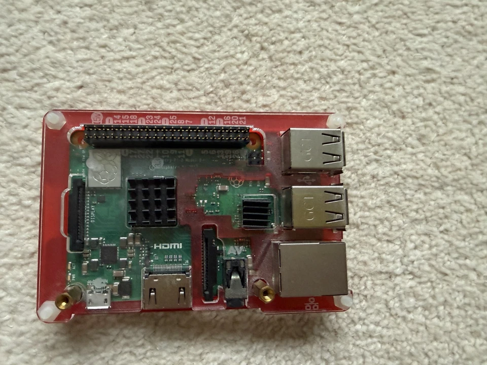 Raspberry Pi 3 Model B+ and Pibow case - Image 1 of 1