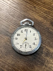 Vintage Tavannes Taschenuhr: Gr. 12s, 15 Jewels Adjusted, Swiss ~ LÄUFT, TICKT! - Bild 1 von 7