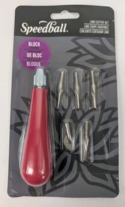 Speedball HU41231 Linoleum Cutter Set (6 Piece) Red Brand New - Picture 1 of 3